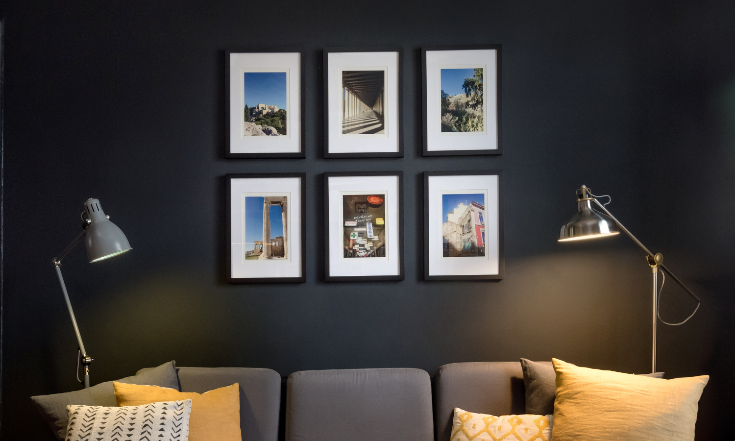   This set was from a memorable Greek holiday which our client did as a set of 20 Photos first and from there chose six landscapes (in portrait!) to become Big Solo Prints which she then framed and hung as a set.   