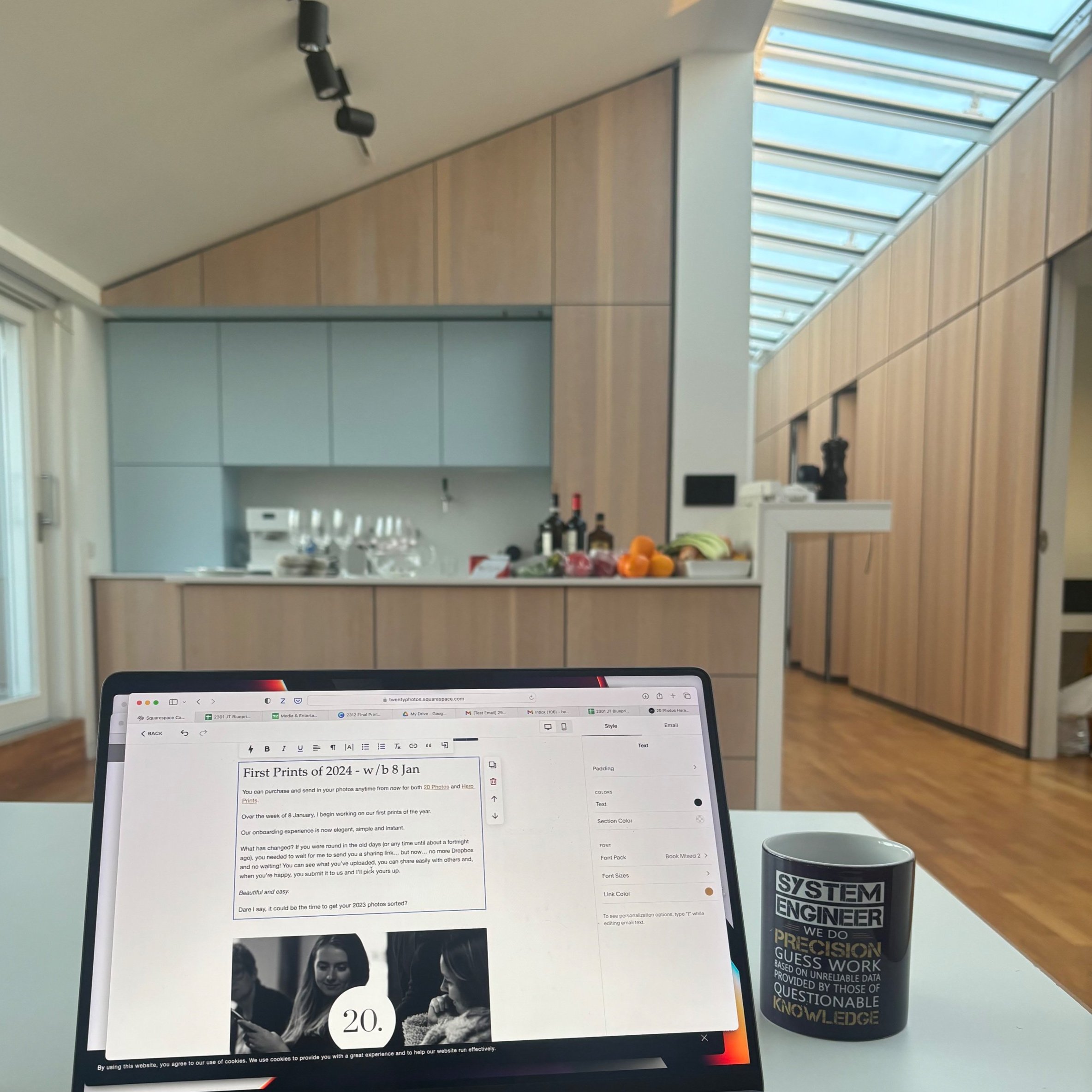   (I was staying in my brother’s very cool apartment in Berlin)  